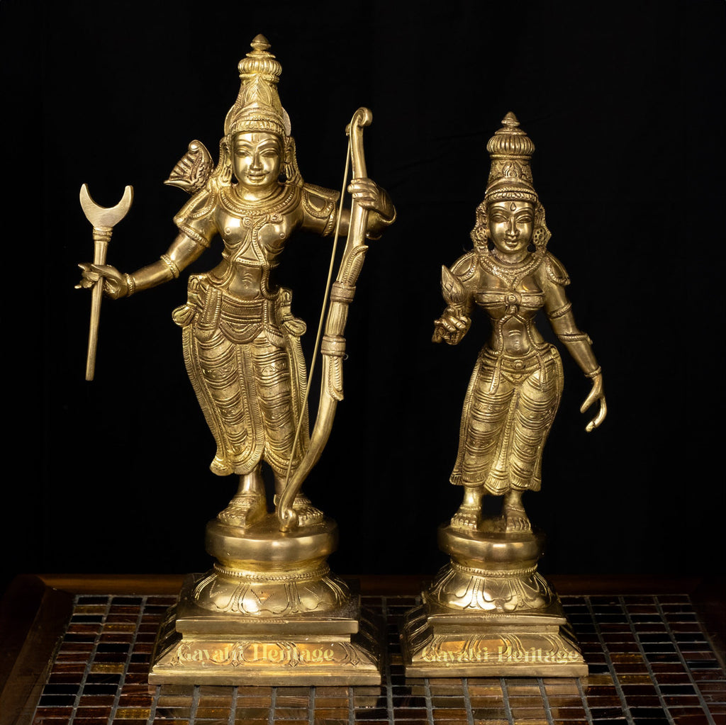 Brass Shri Ram Darbar Set – Majestic Divine Court | Gayatri Heritage