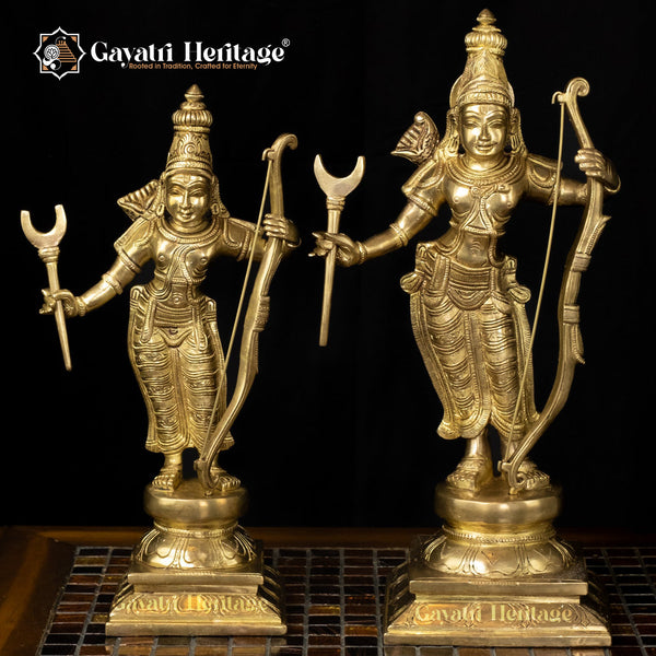 Brass Shri Ram Darbar Set – Majestic Divine Court | Gayatri Heritage