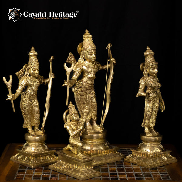 Brass Shri Ram Darbar Set – Majestic Divine Court | Gayatri Heritage