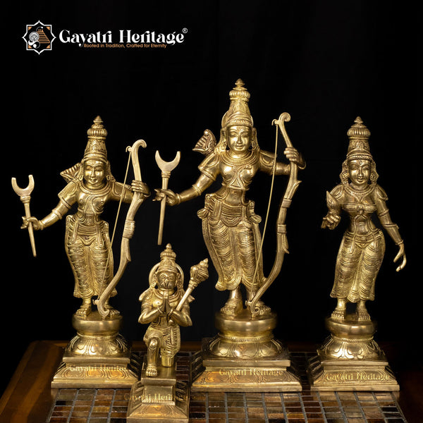 Brass Shri Ram Darbar Set – Majestic Divine Court | Gayatri Heritage