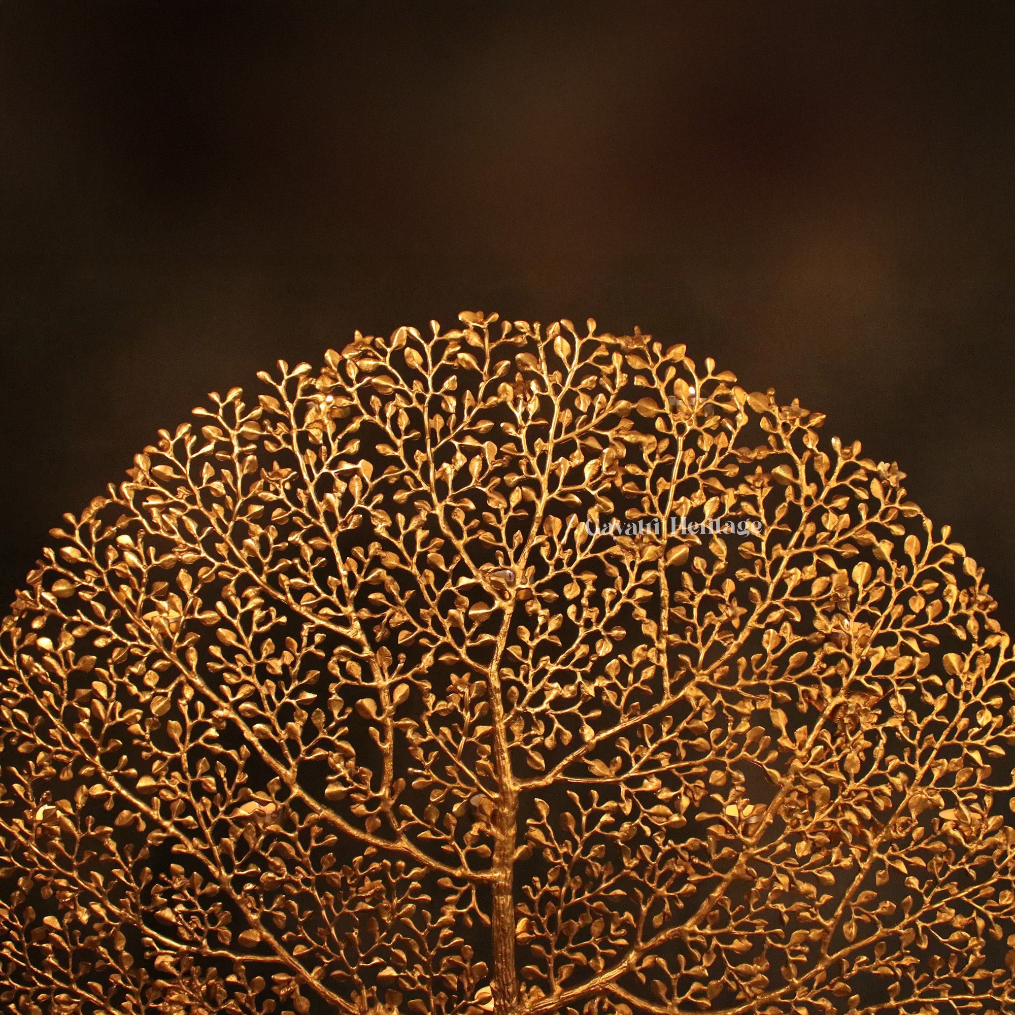 Brass Large Size Tree with Candle Holders – Majestic Home Decor | Gayatri Heritage