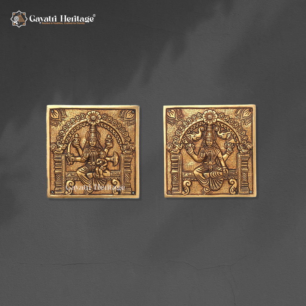 Brass Wall Hanging Ashtalaxmi Set – Divine Prosperity | Gayatri Heritage