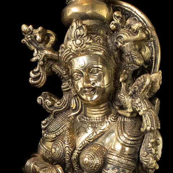 Brass Radha Krishna Statue – Iconic Spiritual Representation | Gayatri Heritage