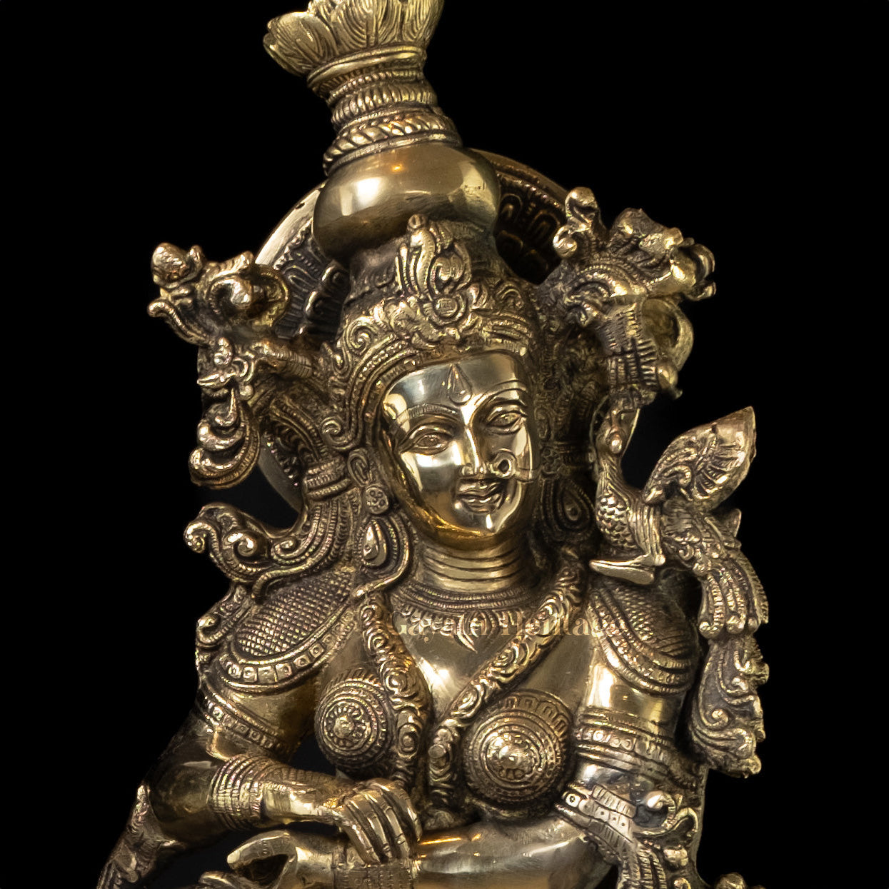 Brass Radha Krishna Statue – Iconic Spiritual Representation | Gayatri Heritage