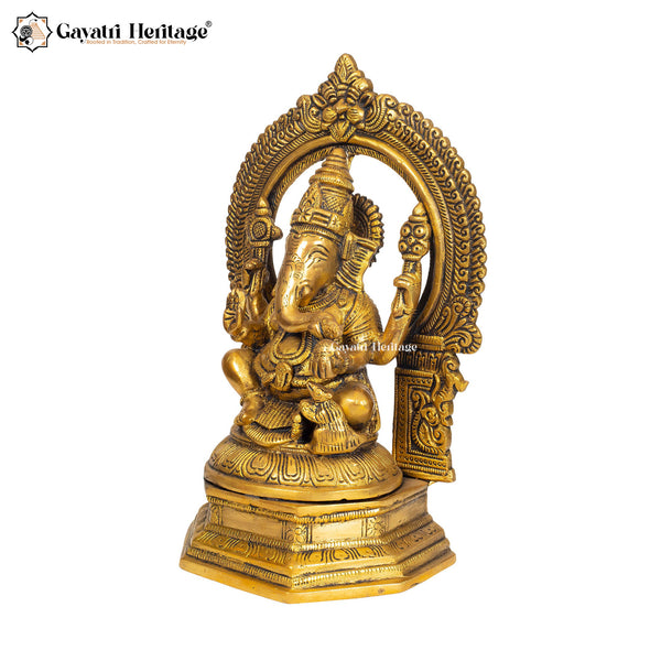 Brass Ganesh Laxmi Statue – Auspicious Blessings for Your Home | Gayatri Heritage