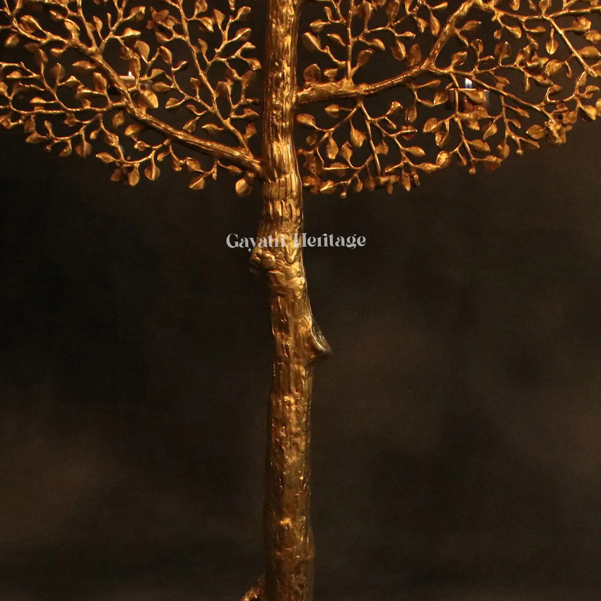 Brass Large Size Tree with Candle Holders – Majestic Home Decor | Gayatri Heritage