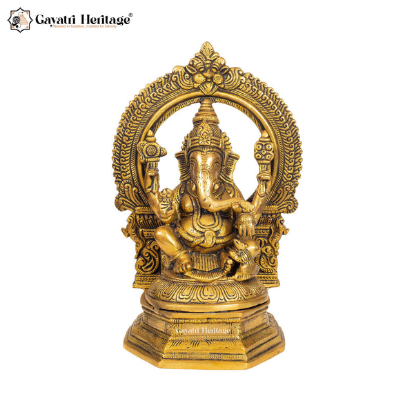 Brass Ganesh Laxmi Statue – Auspicious Blessings for Your Home | Gayatri Heritage