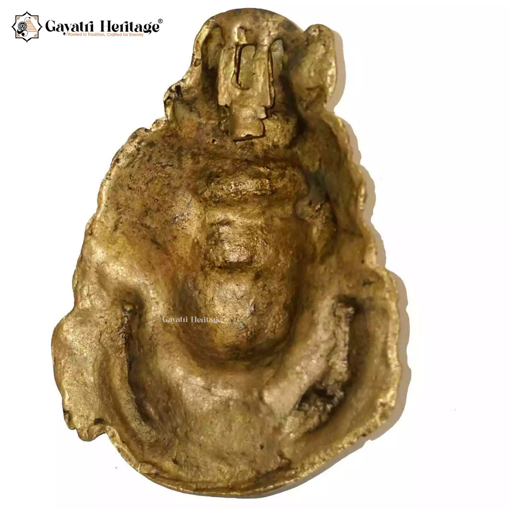Brass Shiva Head – Divine Mahadev Idol | Gayatri Heritage