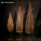 Brass Christmas Tree with Candle Holders – Festive Home Decor