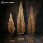 Brass Christmas Tree with Candle Holders – Festive Home Decor