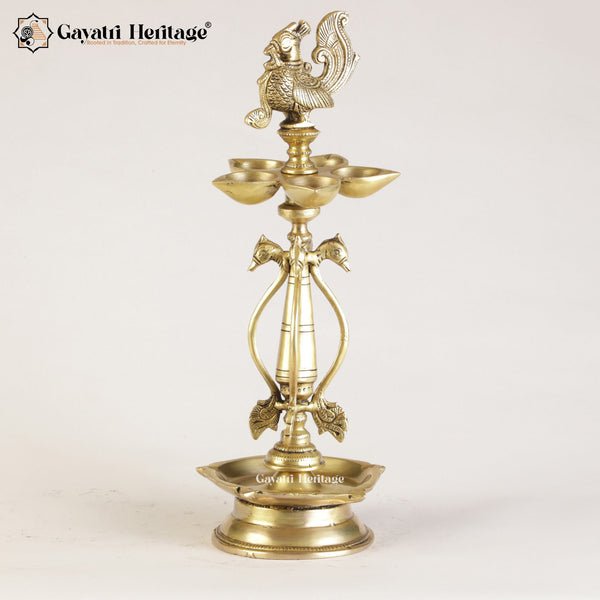 Brass Sparrow Deepam / Sparrow Lamp – Traditional Spiritual Lighting | Gayatri Heritage