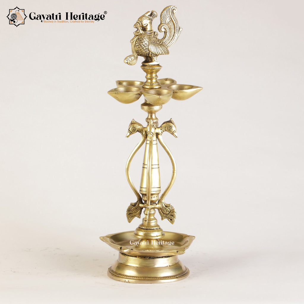 Deep Lamp Brass Sparrow Deepam / Sparrow Lamp – Traditional Spiritual Lighting ...