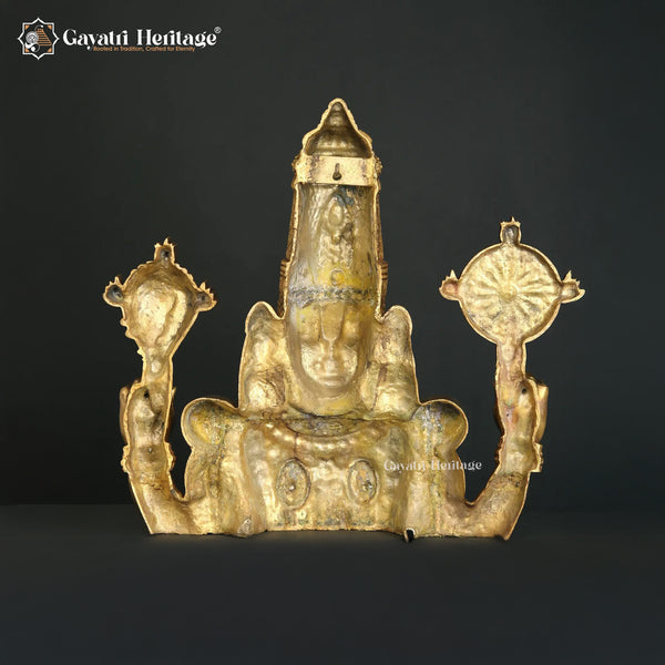 Brass Wall Decor – Lord Venkateshwara Statue | Gayatri Heritage