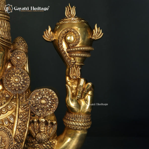 Brass Wall Decor – Lord Venkateshwara Statue | Gayatri Heritage