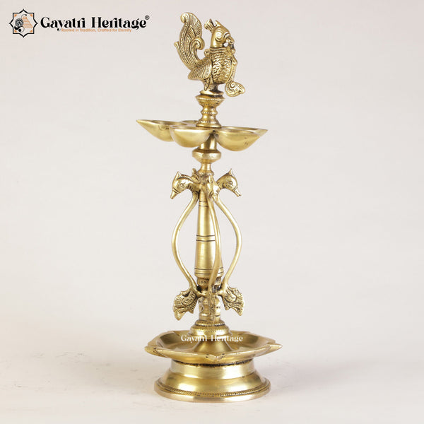 Brass Sparrow Deepam / Sparrow Lamp – Traditional Spiritual Lighting | Gayatri Heritage