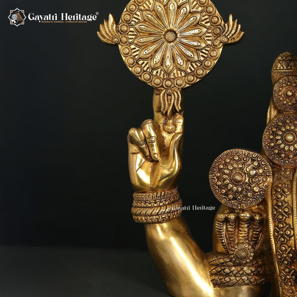 Brass Wall Decor – Lord Venkateshwara Statue | Gayatri Heritage