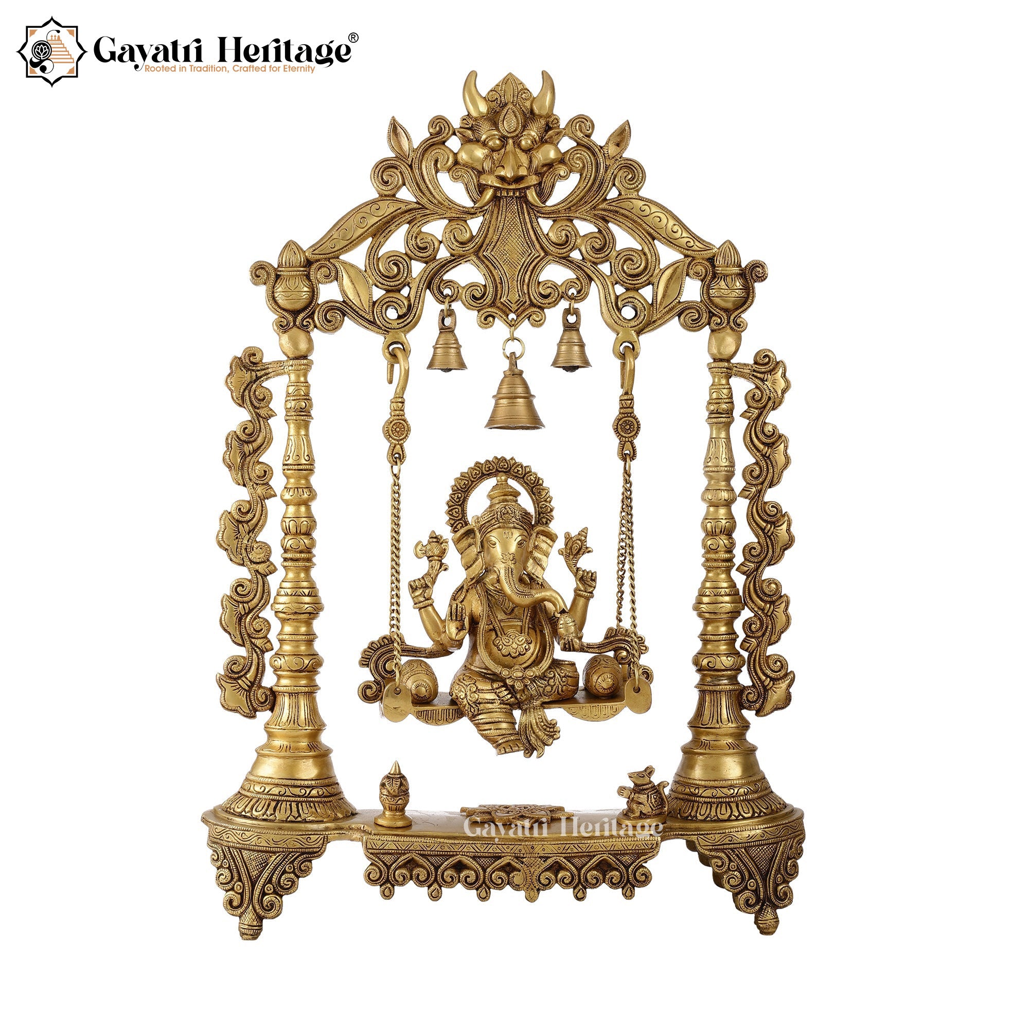 Brass Vinayagar Jhula – Divine Swing for Home Decor | Gayatri Heritage