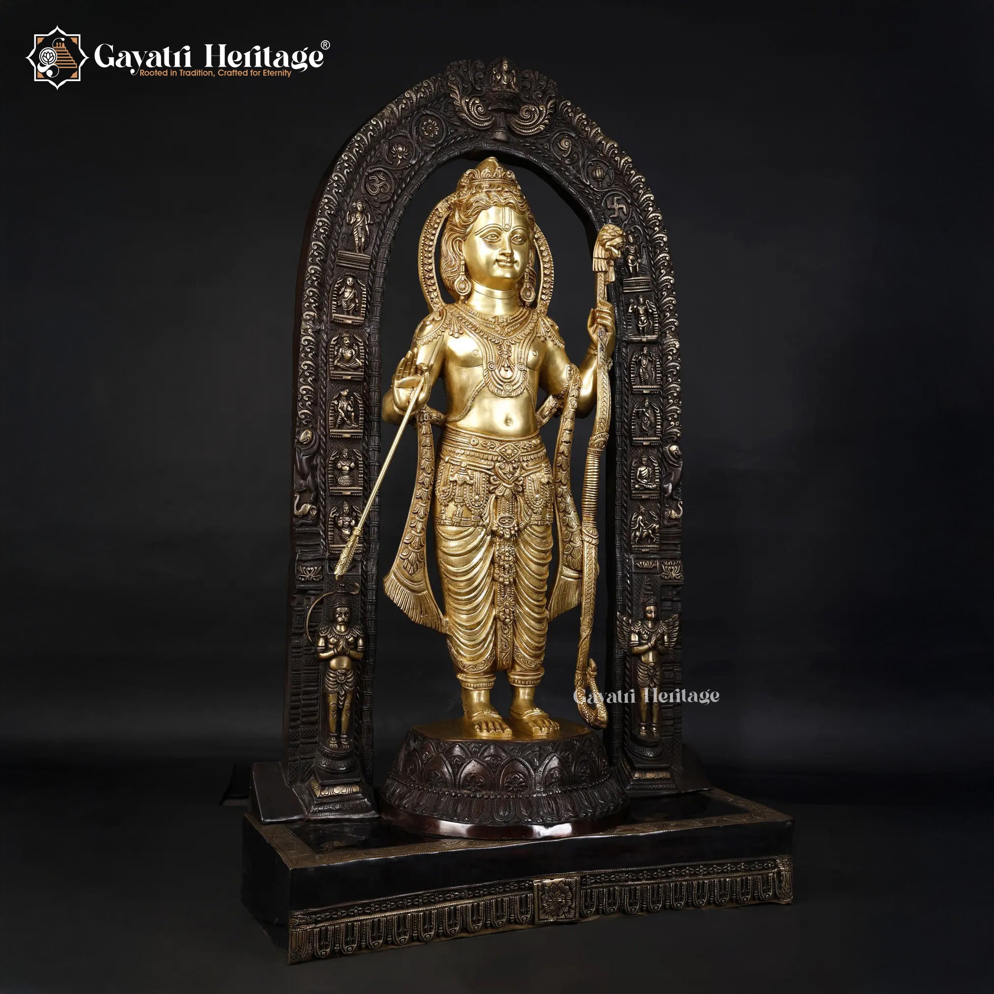 Brass Ram Lalla Statue – Divine Home Temple Decor | Gayatri Heritage