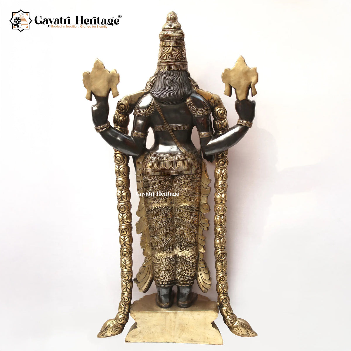 Brass Tirupati Balaji Statue – Divine Home Temple Décor | Gayatri Heritage