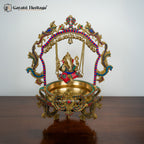 Brass Ganesh Urli with Stone Work – Exquisite Traditional Decor