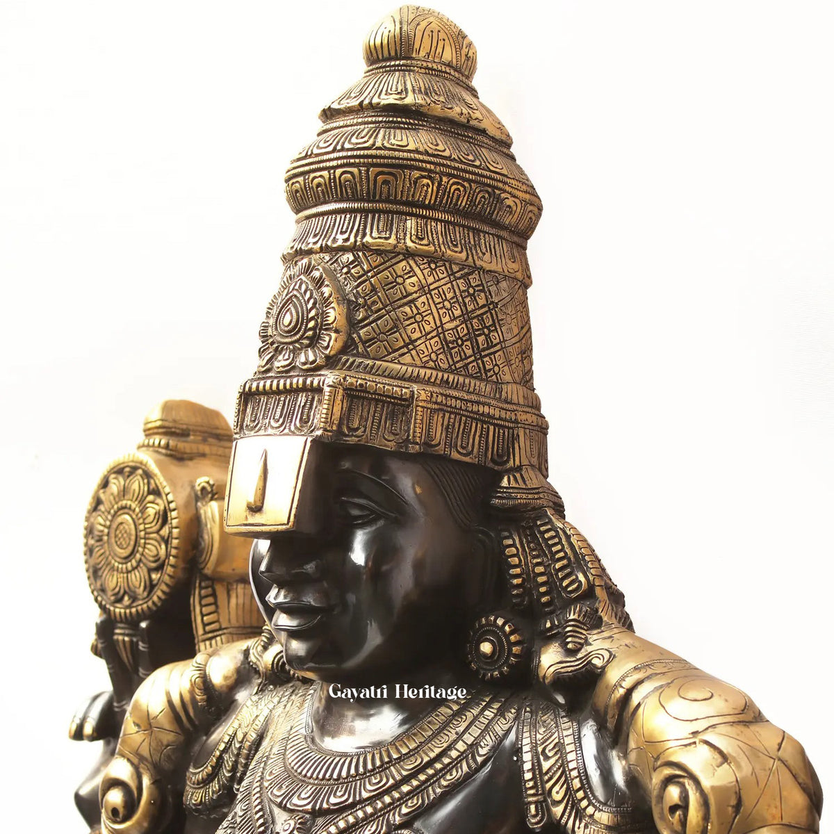 Brass Tirupati Balaji Statue – Divine Home Temple Décor | Gayatri Heritage