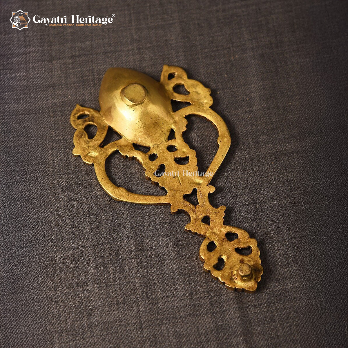 Brass Pooja Spoon – Traditional Ritual Accessory | Gayatri Heritage