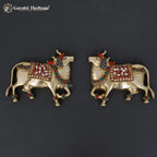 Brass Wall Decor Cow and Calf – Sacred Traditional Artwork