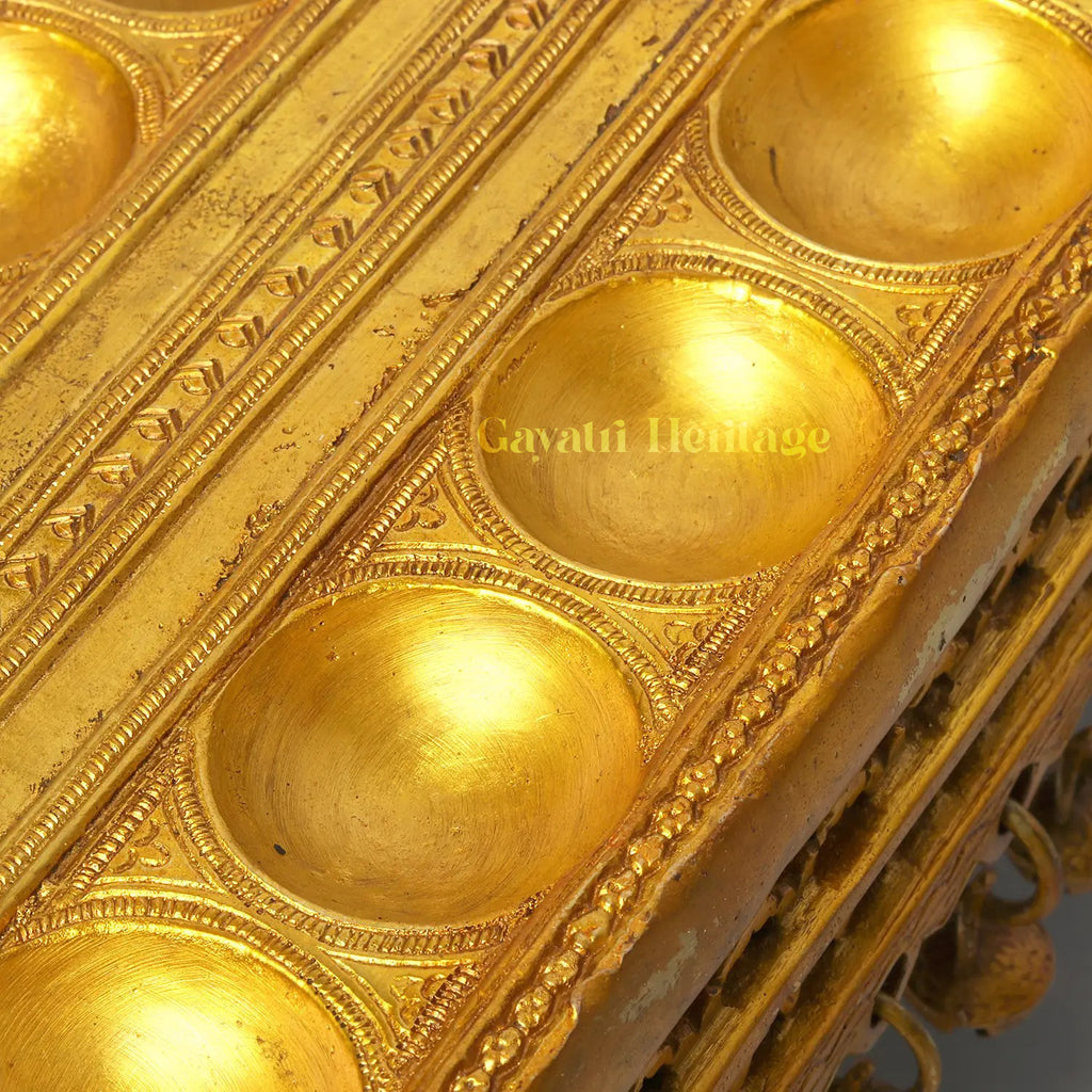 Pallanguzhi – Traditional Indian Strategy Game Board | Gayatri Heritage