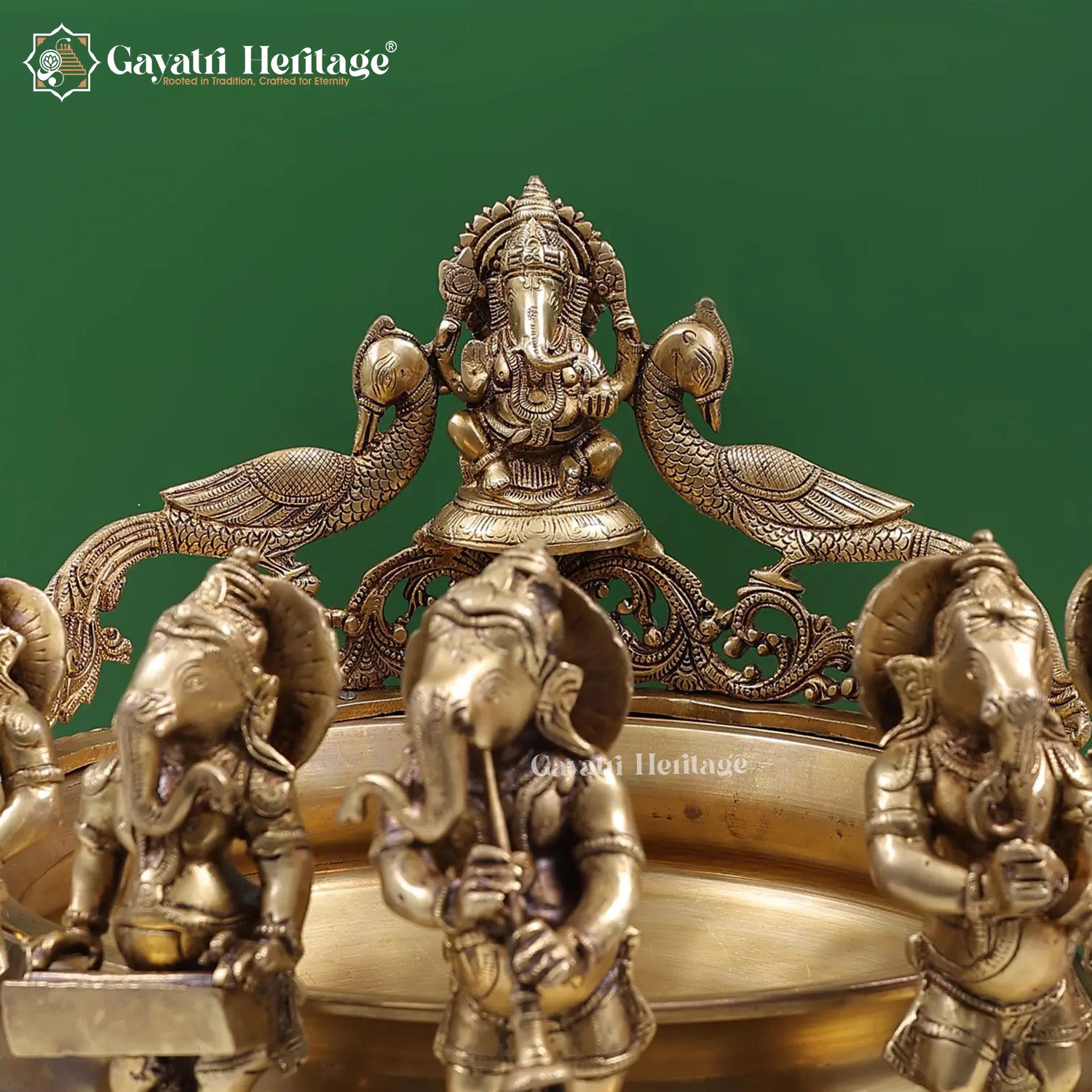 Brass Musical Ganesh Urli – Divine Home Decor | Gayatri Heritage