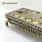 Brass Pallanguzhi – South Indian Game with Wheel Base | Gayatri Heritage