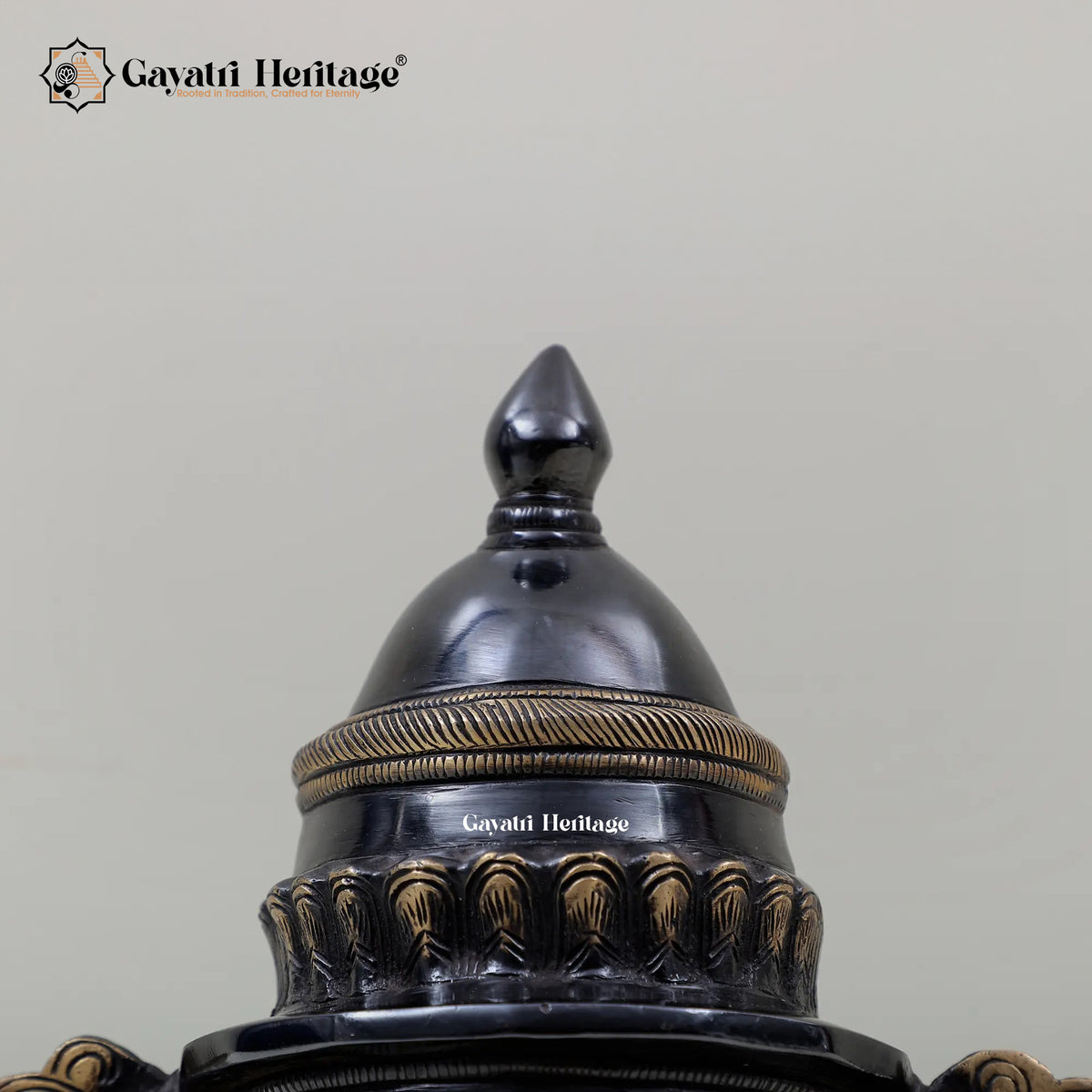 Brass Shiva Parvati Head – Sacred Devotional Sculpture | Gayatri Heritage