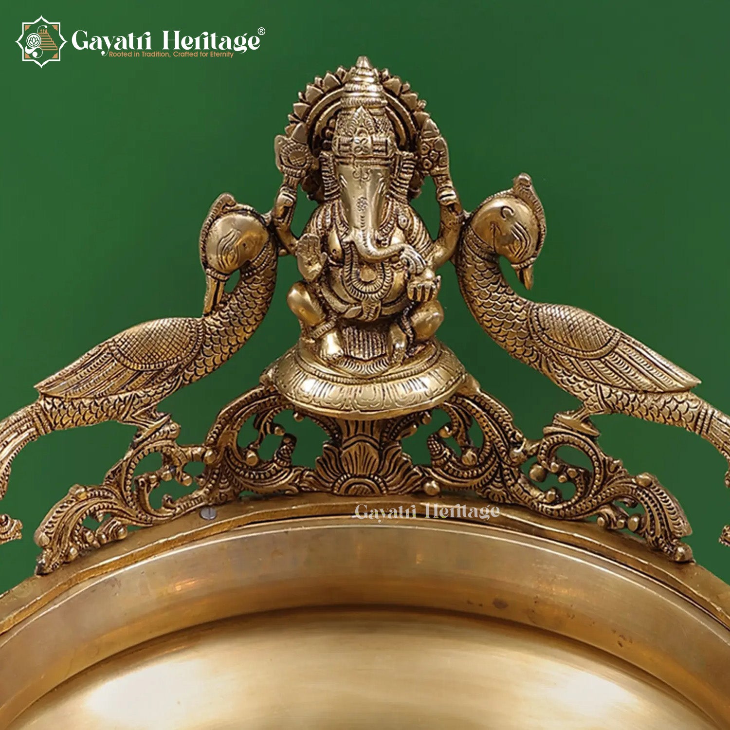 Brass Musical Ganesh Urli – Divine Home Decor | Gayatri Heritage