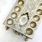 Brass Pallanguzhi – South Indian Game with Wheel Base | Gayatri Heritage