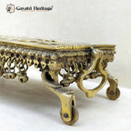 Brass Pallanguzhi – South Indian Game with Wheel Base | Gayatri Heritage