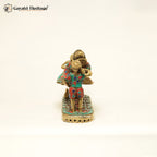 Brass Palki Ganesha – Stone Work Decorative Art | Gayatri Heritage