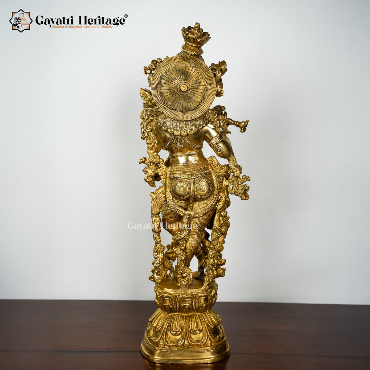 Brass Radha Krishna Set in Antique Finish – Divine Decor | Gayatri Heritage