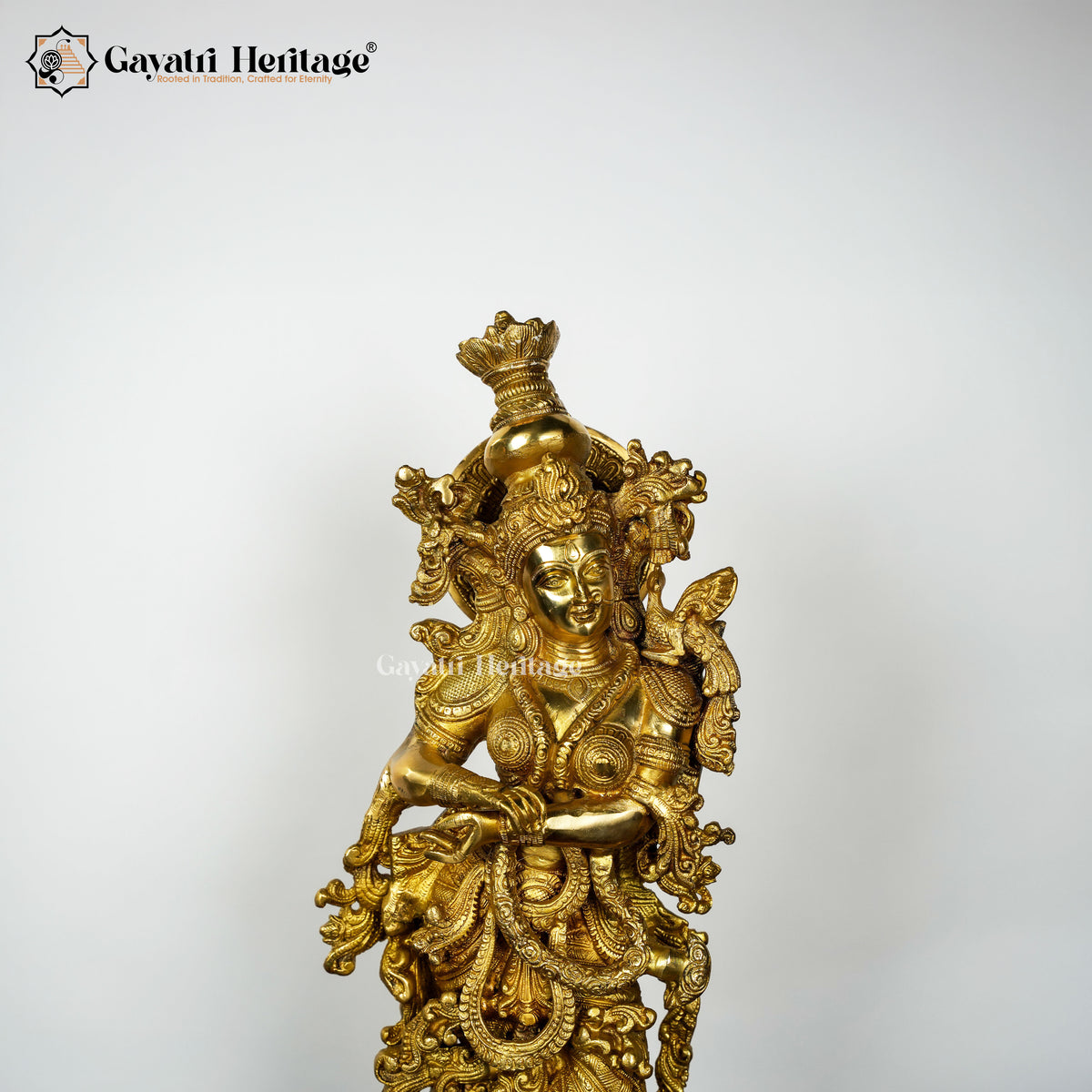 Brass Radha Krishna Set in Antique Finish – Divine Decor | Gayatri Heritage