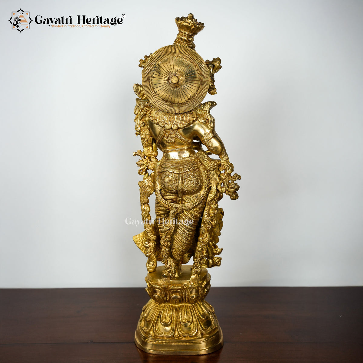 Brass Radha Krishna Set in Antique Finish – Divine Decor | Gayatri Heritage