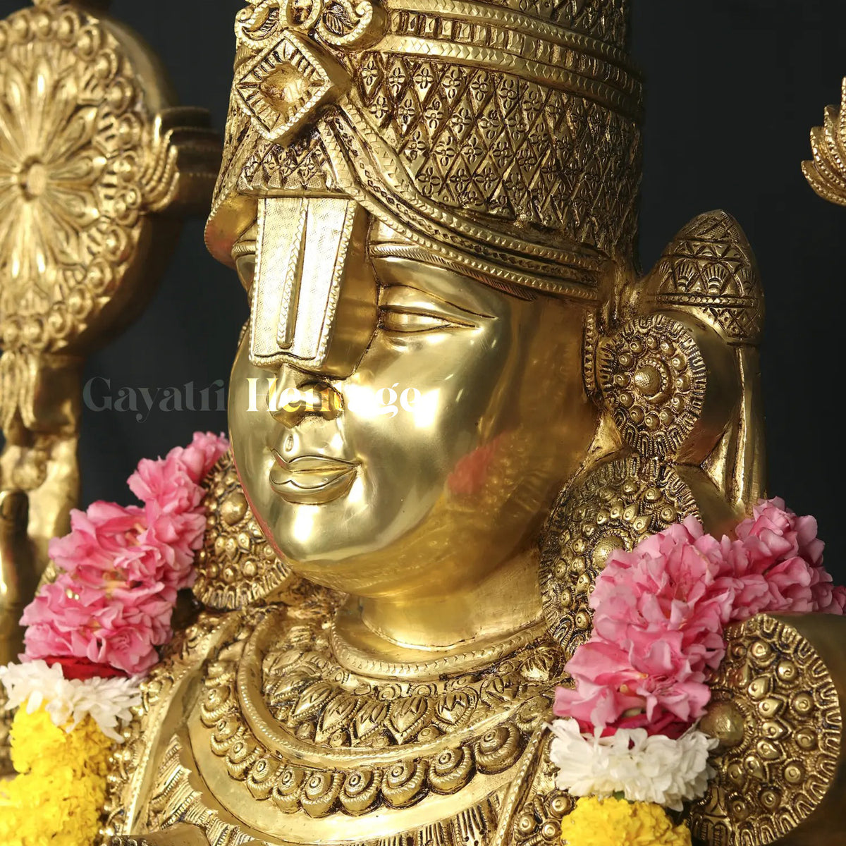 Brass Tirupati Balaji (Venkateshvara) Statue – Divine Blessing in Brass | Gayatri Heritage