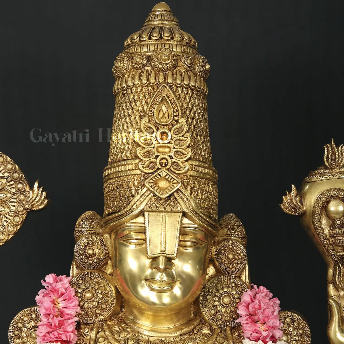 Brass Tirupati Balaji (Venkateshvara) Statue – Divine Blessing in Brass | Gayatri Heritage