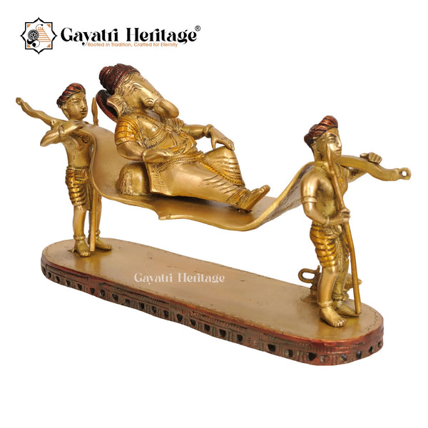 Brass Palki Ganesh – Traditional Ganesha Design | Gayatri Heritage