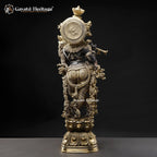 Brass Krishna Statue – Divine Black Elegance | Gayatri Heritage
