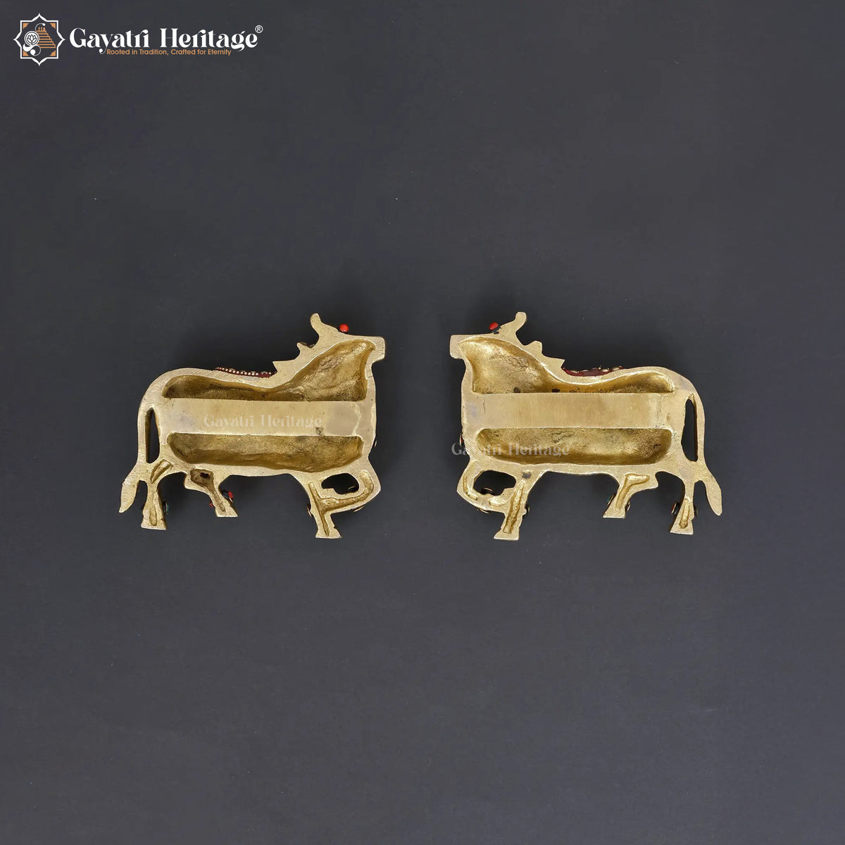 Brass Wall Decor Cow and Calf – Sacred Traditional Artwork