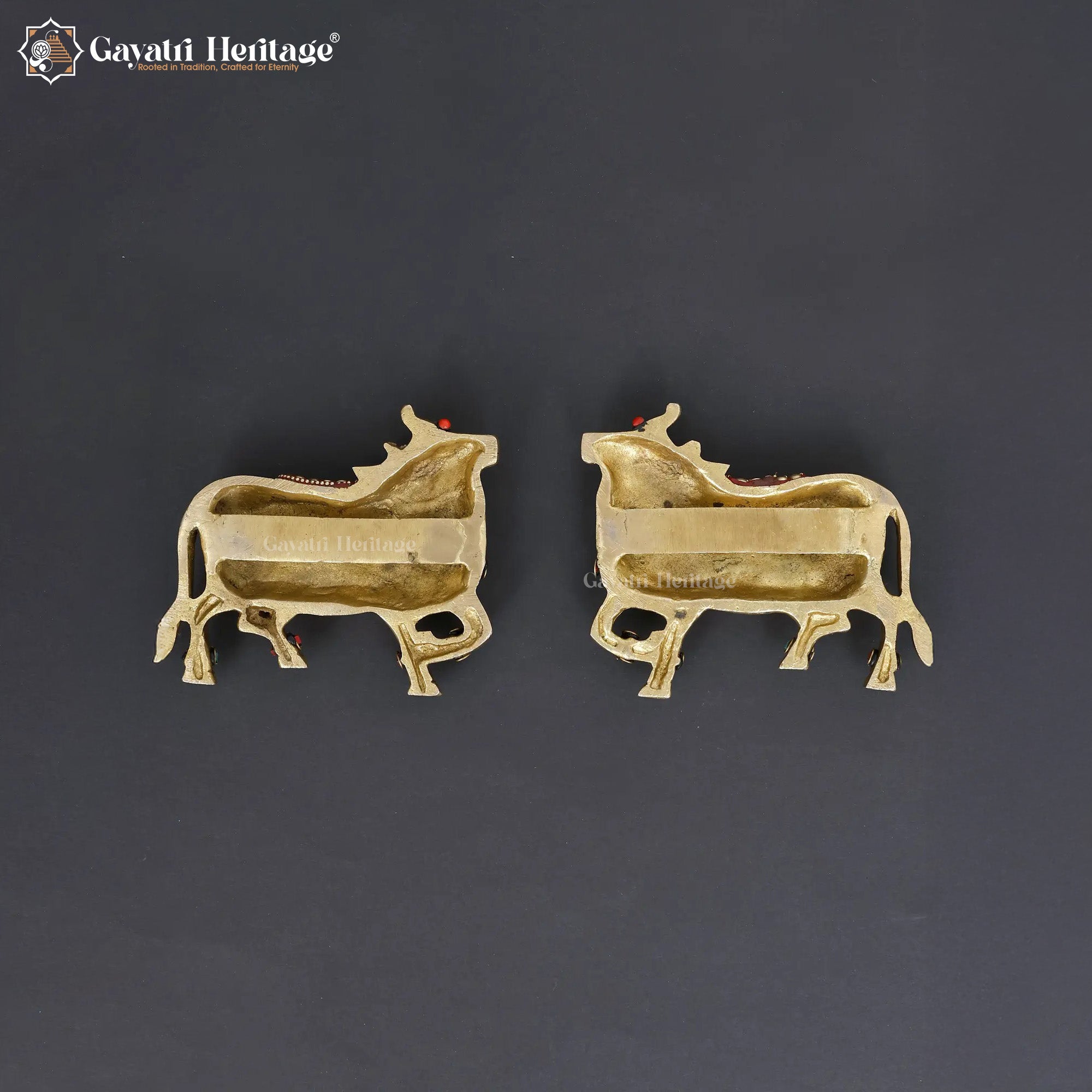Brass Wall Decor Cow and Calf – Sacred Traditional Artwork