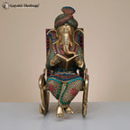 Brass Vinayagar Reading Book – Divine Study Decor Idol | Gayatri Heritage