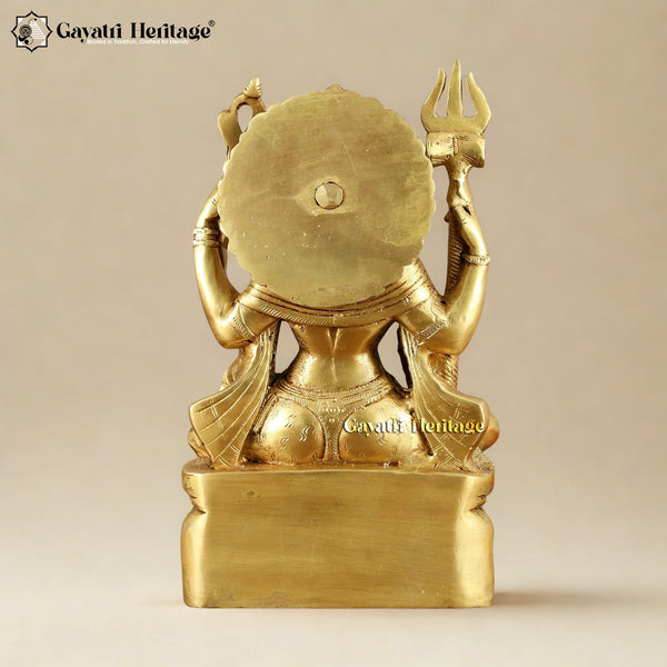 Brass Ardhnari Statue – Divine Shiva Parvati Fusion Idol | Gayatri Heritage