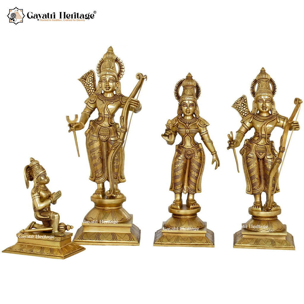 Brass Ram Darbar – Divine Royalty in Traditional Art