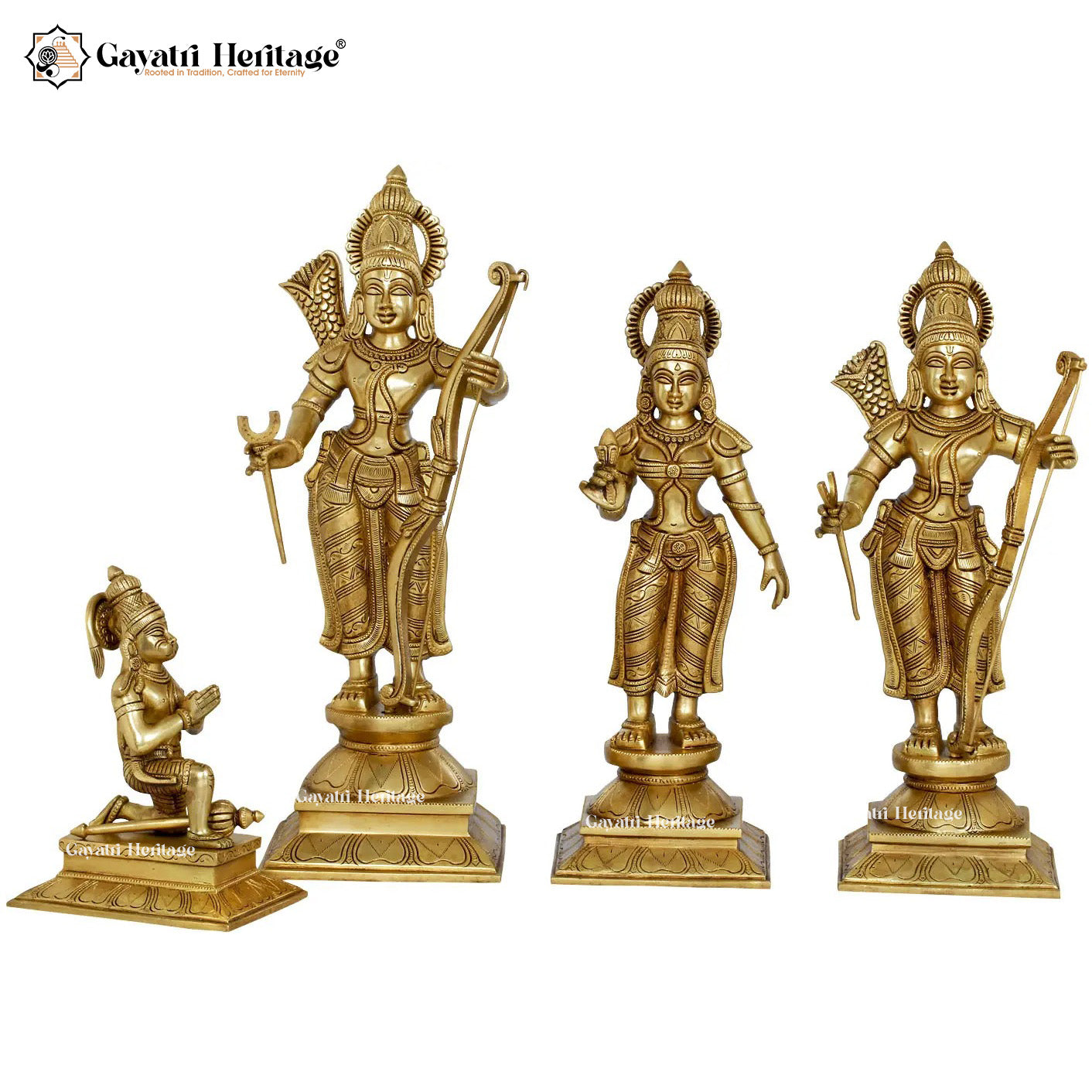 Brass Ram Darbar – Divine Royalty in Traditional Art