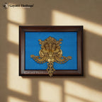 Kirtimukha Brass Wall Art – Framed Vastu Protector | Gayatri Heritage