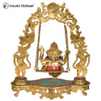 Brass Ganesha Jhula – Divine Swing for Prosperity and Joy